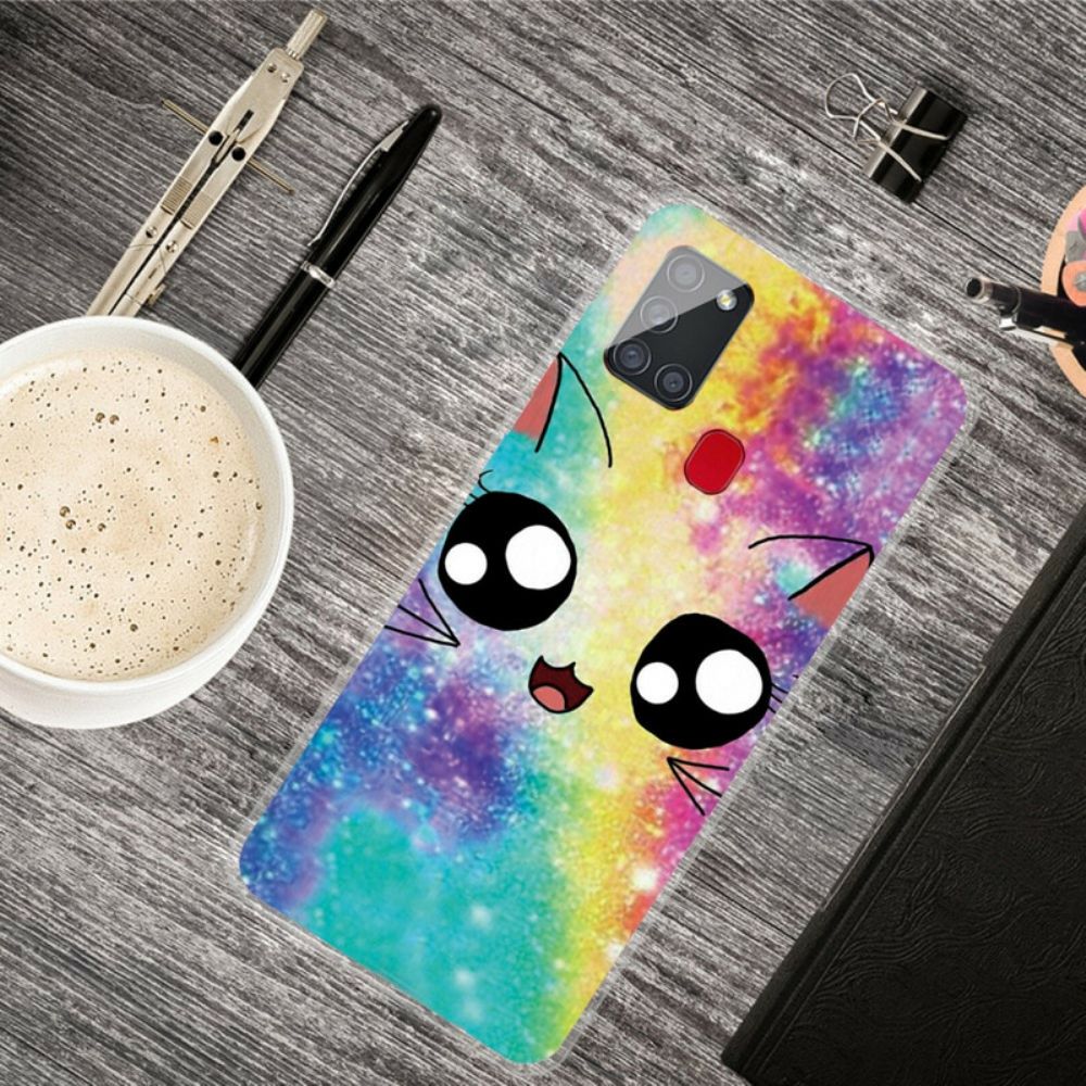 Hoesje voor Samsung Galaxy A21s Cartoon Kat