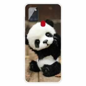 Hoesje voor Samsung Galaxy A21s Flexibele Panda