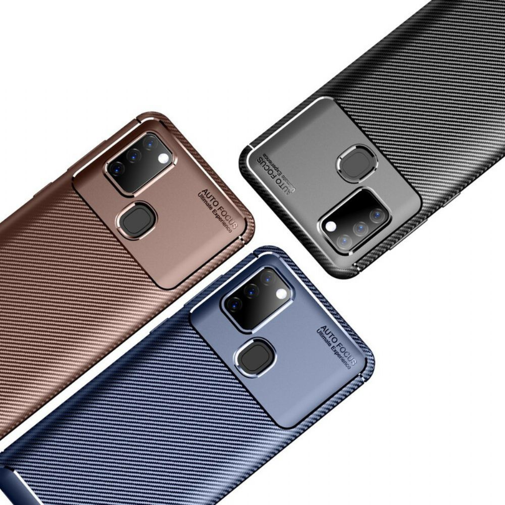 Hoesje voor Samsung Galaxy A21s Koolstofvezelslang