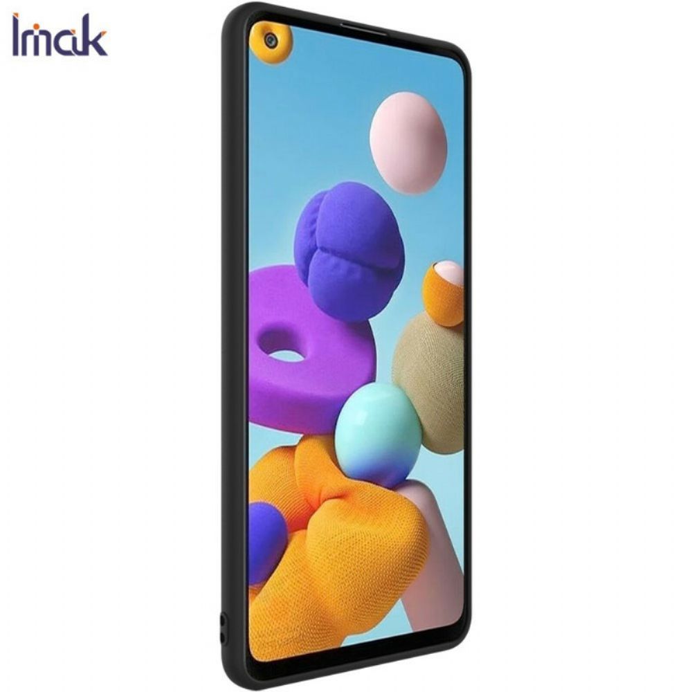 Hoesje voor Samsung Galaxy A21s Uc-1 Serie Mat Siliconen Imak