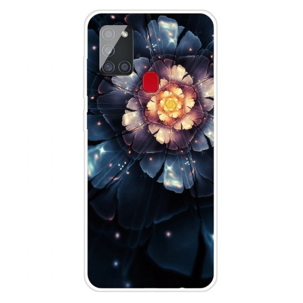 Telefoonhoesje voor Samsung Galaxy A21s Flexibele Bloemen