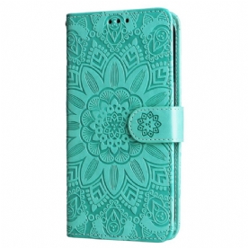 Flip Case Leren Oppo Reno 11f 5g Zonnebloem Zon