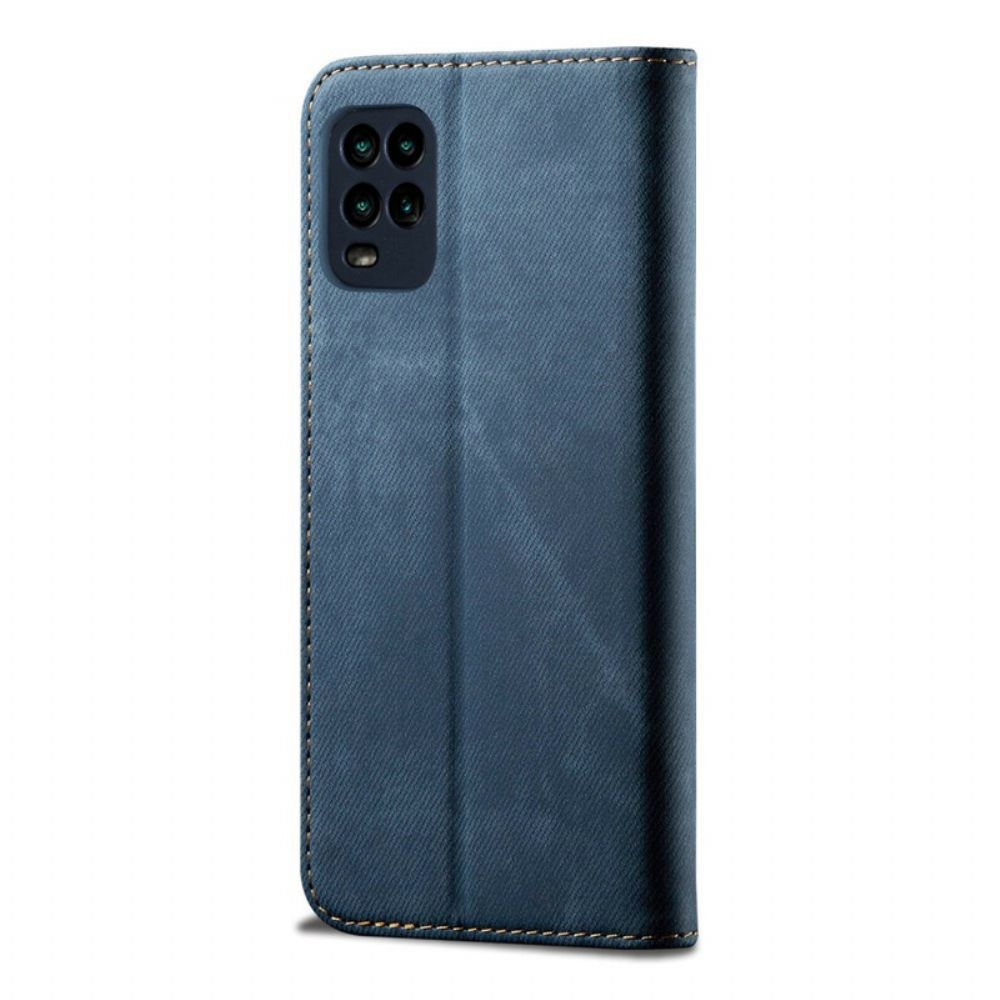 Bescherming Hoesje voor Xiaomi Mi 10 Lite Folio-hoesje Denim Stof