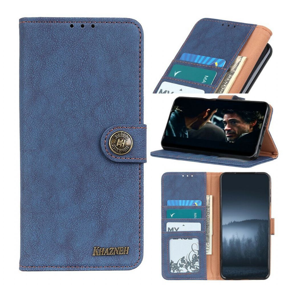 Folio-hoesje voor Xiaomi Mi 10 Lite Retro Split Kunstleer Khazneh