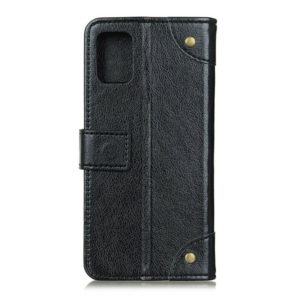 Folio-hoesje voor Xiaomi Mi 10 Lite Vintage Nappaleereffect