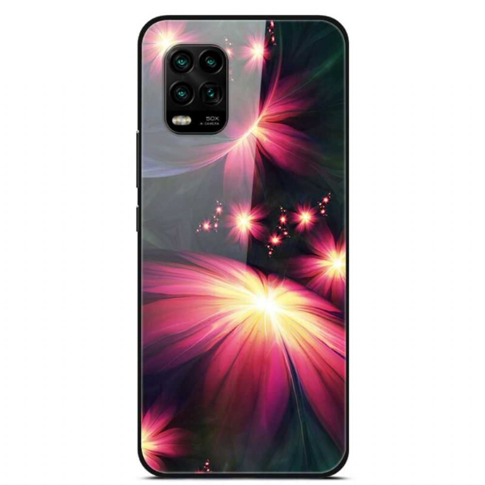 Hoesje voor Xiaomi Mi 10 Lite Fantasiebloemen Van Gehard Glas