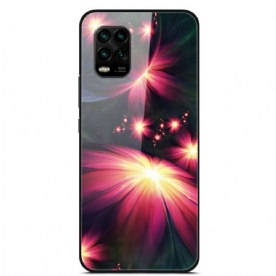 Hoesje voor Xiaomi Mi 10 Lite Fantasiebloemen Van Gehard Glas