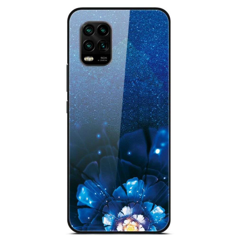 Hoesje voor Xiaomi Mi 10 Lite Fantasiebloemen Van Gehard Glas