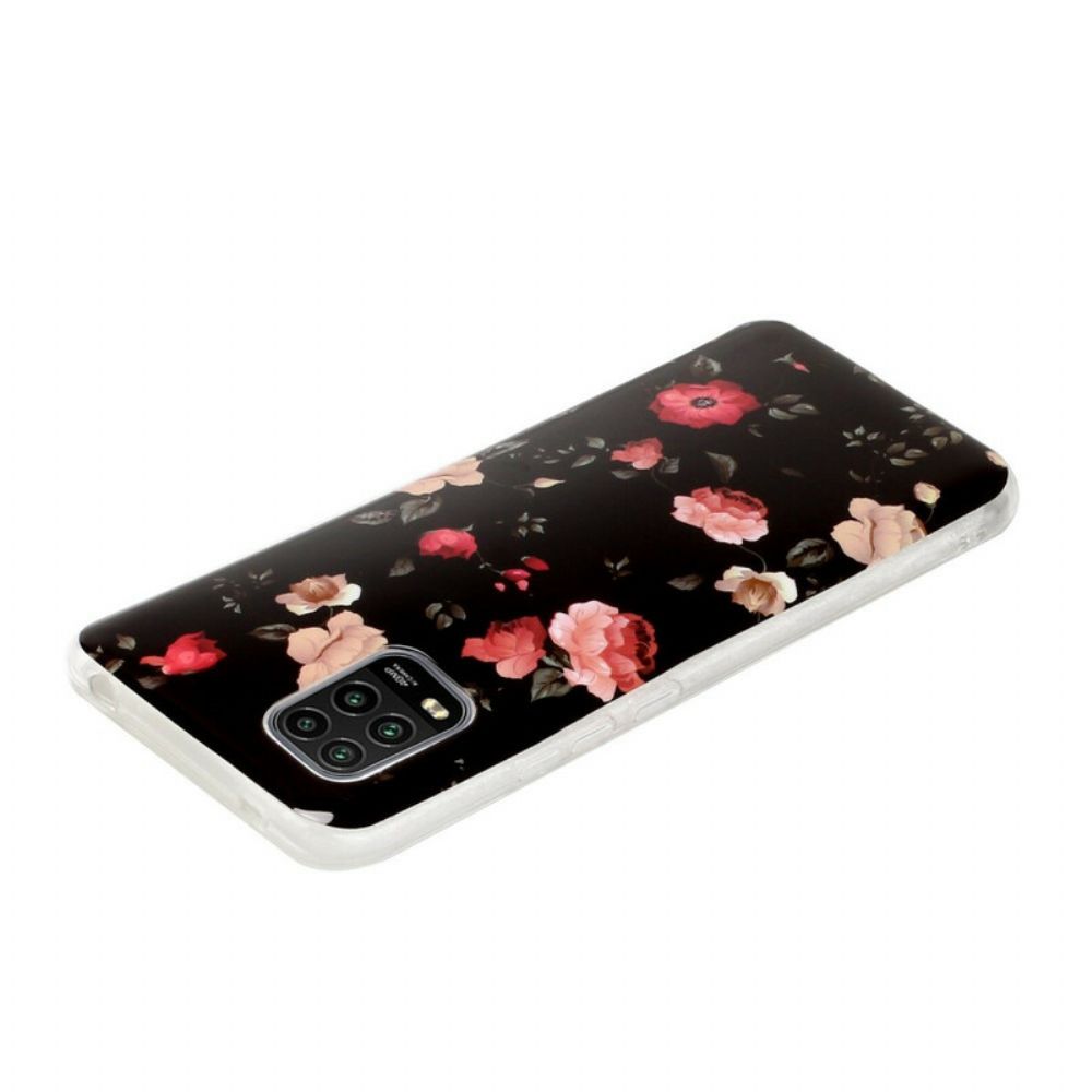 Hoesje voor Xiaomi Mi 10 Lite Floralies Fluorescerend