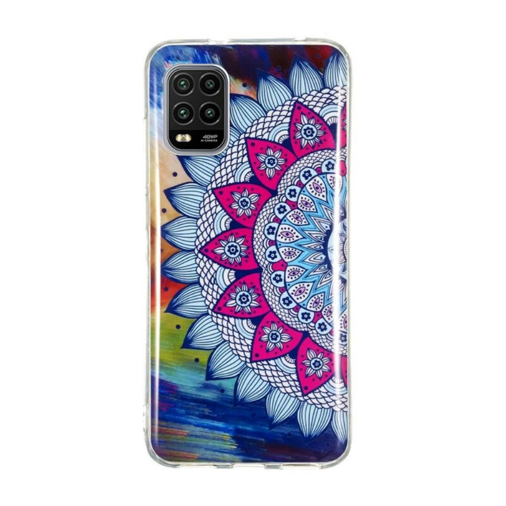 Hoesje voor Xiaomi Mi 10 Lite Fluorescerende Kleurrijke Mandala