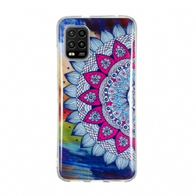 Hoesje voor Xiaomi Mi 10 Lite Fluorescerende Kleurrijke Mandala