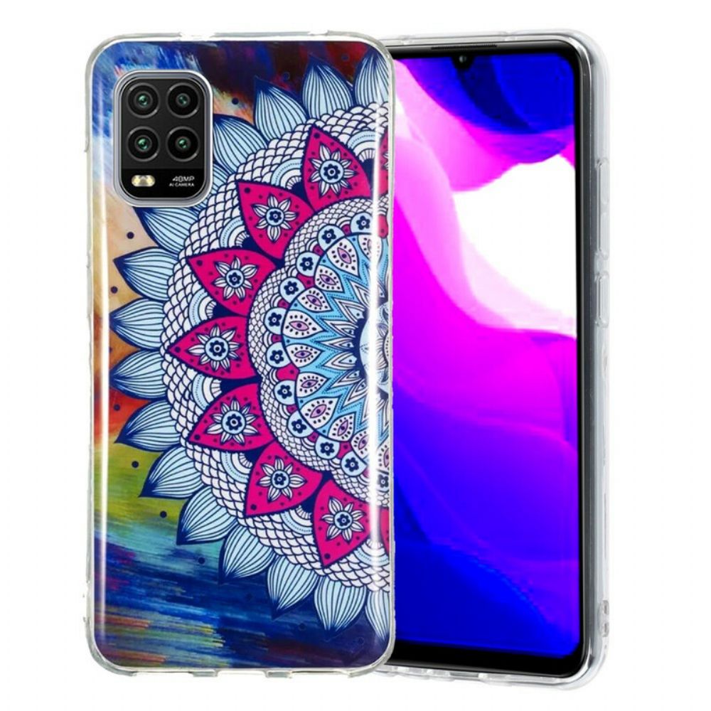 Hoesje voor Xiaomi Mi 10 Lite Fluorescerende Kleurrijke Mandala