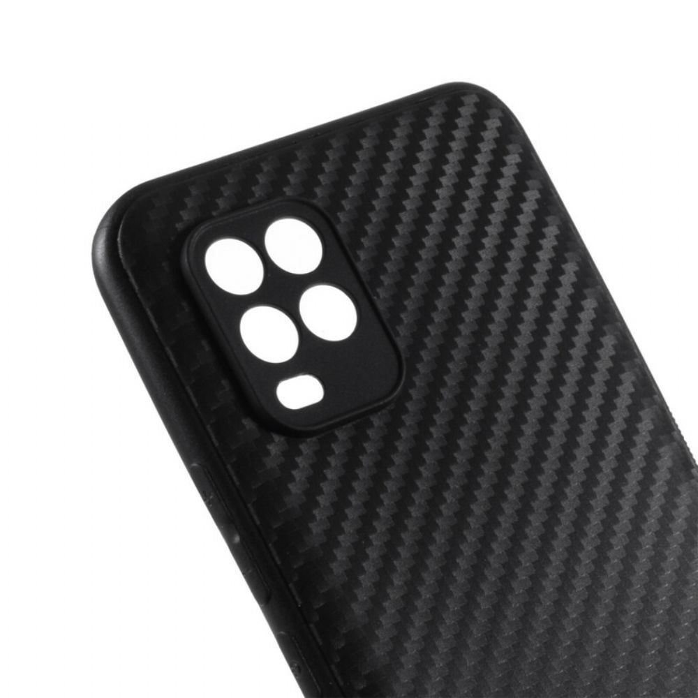 Hoesje voor Xiaomi Mi 10 Lite Koolstofvezel