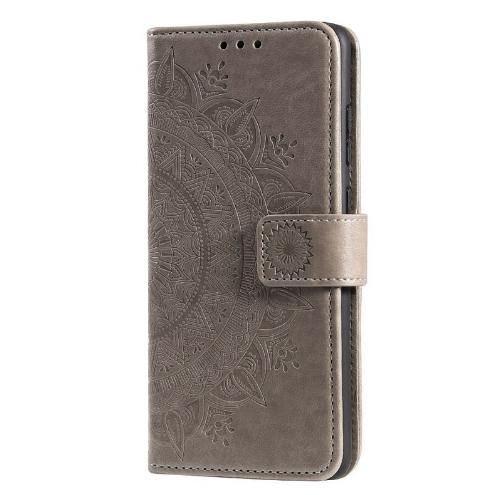 Leren Hoesje voor Xiaomi Mi 10 Lite Zon Mandala