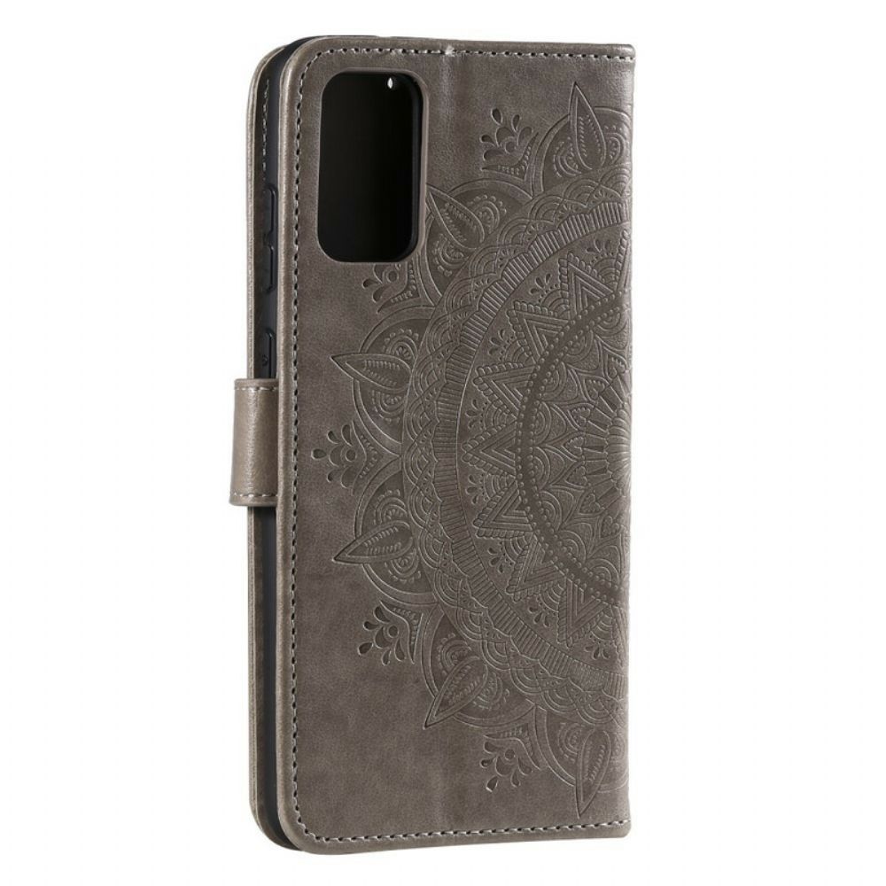 Leren Hoesje voor Xiaomi Mi 10 Lite Zon Mandala