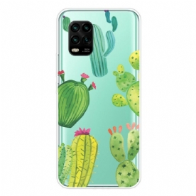 Telefoonhoesje voor Xiaomi Mi 10 Lite Cactus Aquarel