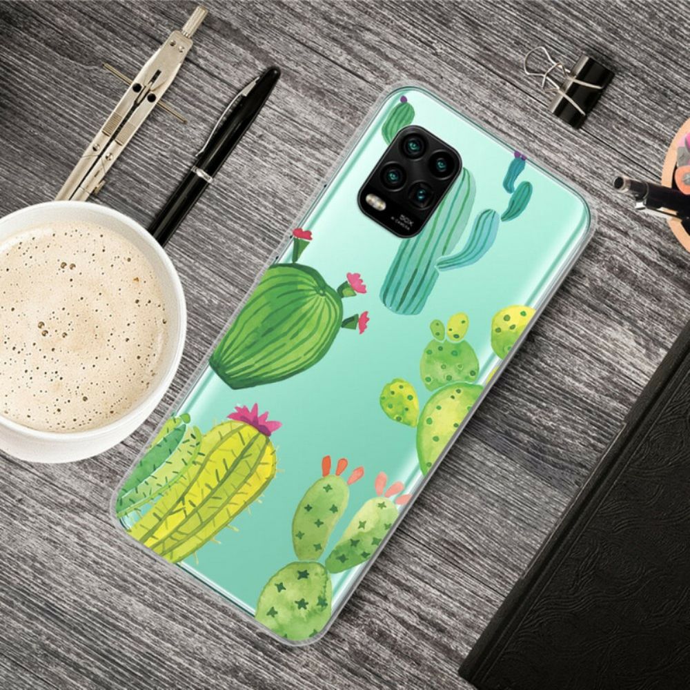 Telefoonhoesje voor Xiaomi Mi 10 Lite Cactus Aquarel