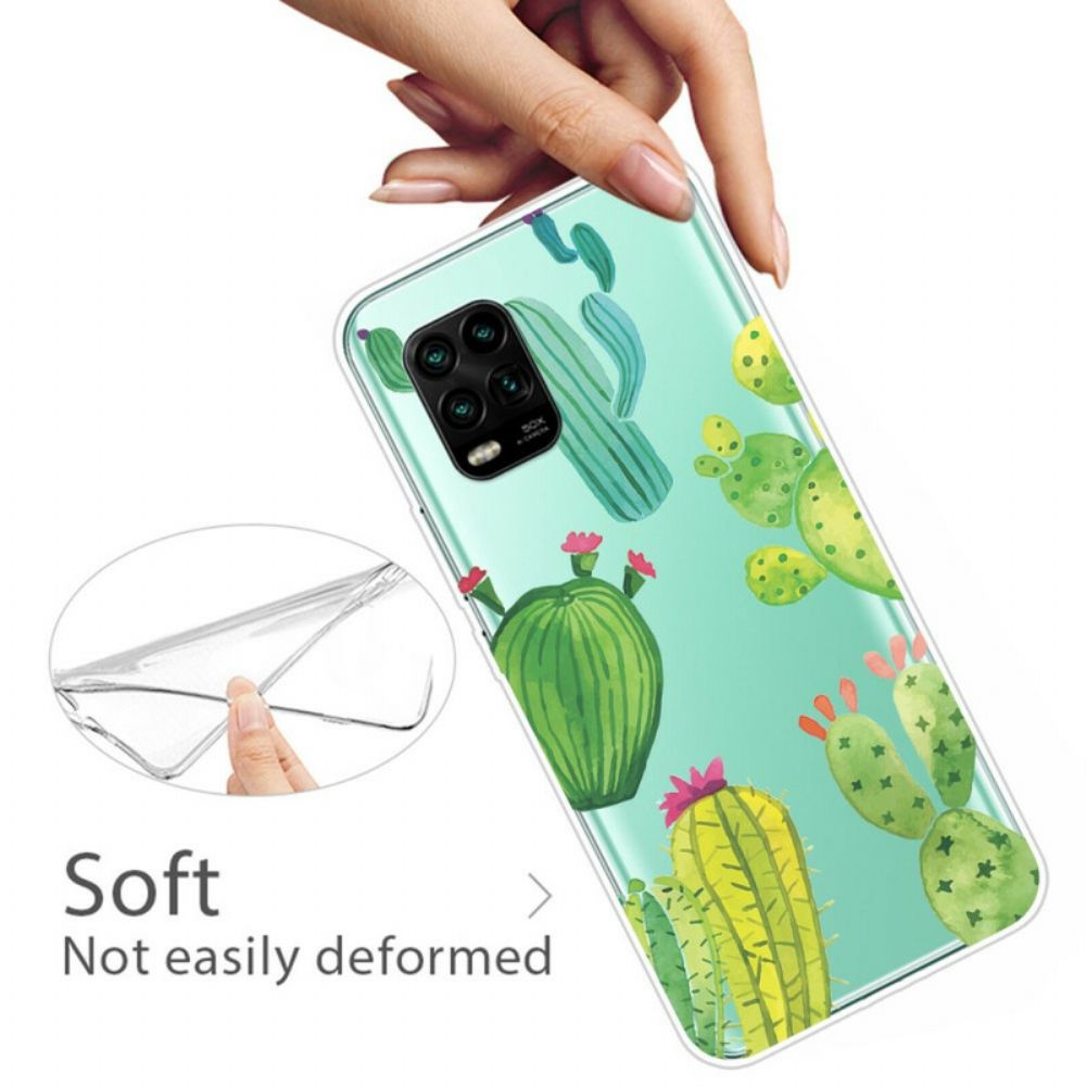 Telefoonhoesje voor Xiaomi Mi 10 Lite Cactus Aquarel