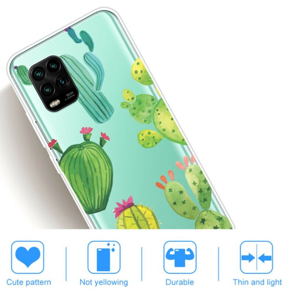 Telefoonhoesje voor Xiaomi Mi 10 Lite Cactus Aquarel