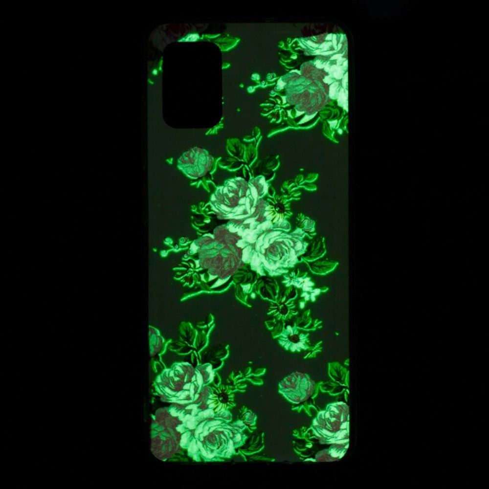 Telefoonhoesje voor Xiaomi Mi 10 Lite Fluorescerende Vrijheidsbloemen