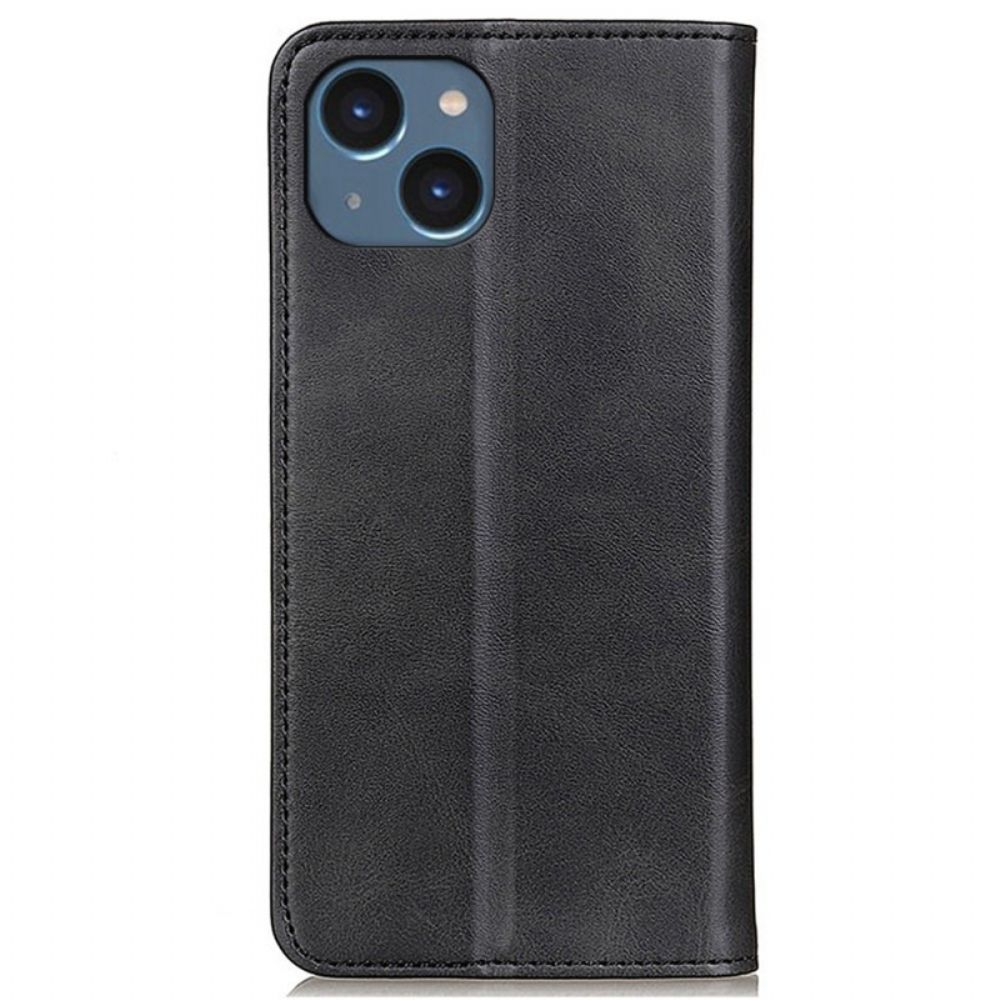 Bescherming Hoesje voor iPhone 14 Plus Folio-hoesje Mat Splitleer