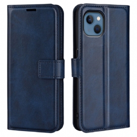 Folio-hoesje voor iPhone 14 Plus Extreem Slank Leereffect