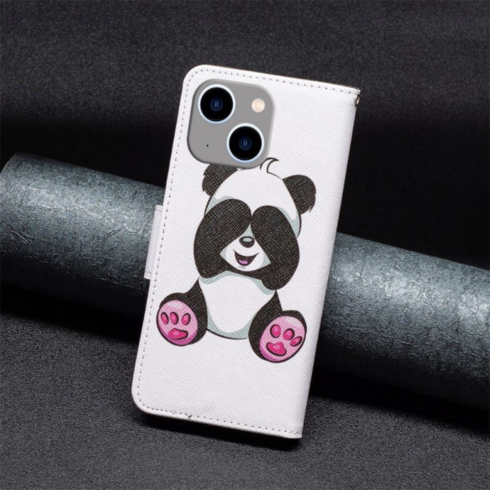 Folio-hoesje voor iPhone 14 Plus Pandaplezier