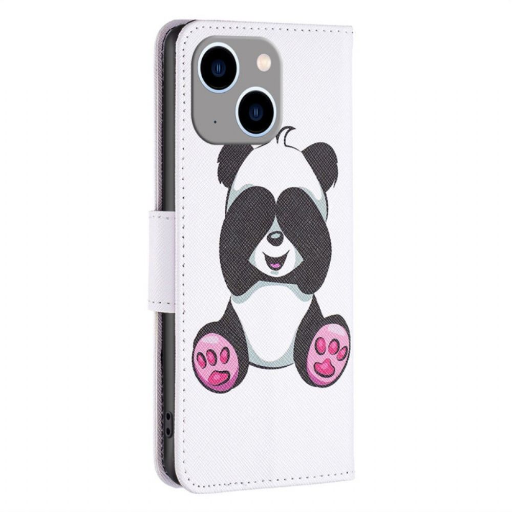 Folio-hoesje voor iPhone 14 Plus Pandaplezier