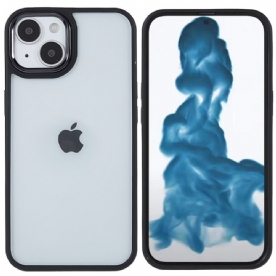 Hoesje voor iPhone 14 Plus Acryl Siliconen Randen