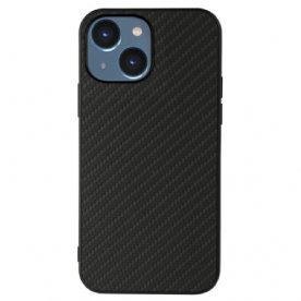 Hoesje voor iPhone 14 Plus Koolstofvezeltextuur