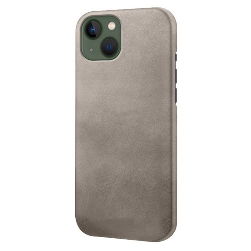 Hoesje voor iPhone 14 Plus Ledereffect