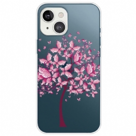 Hoesje voor iPhone 14 Plus Transparante Vlinderboom