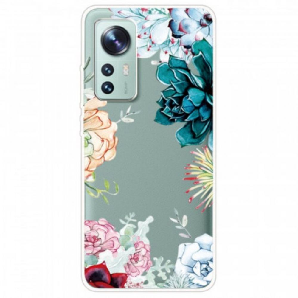 Hoesje voor Xiaomi 12 / 12X Aquarel Bloemen