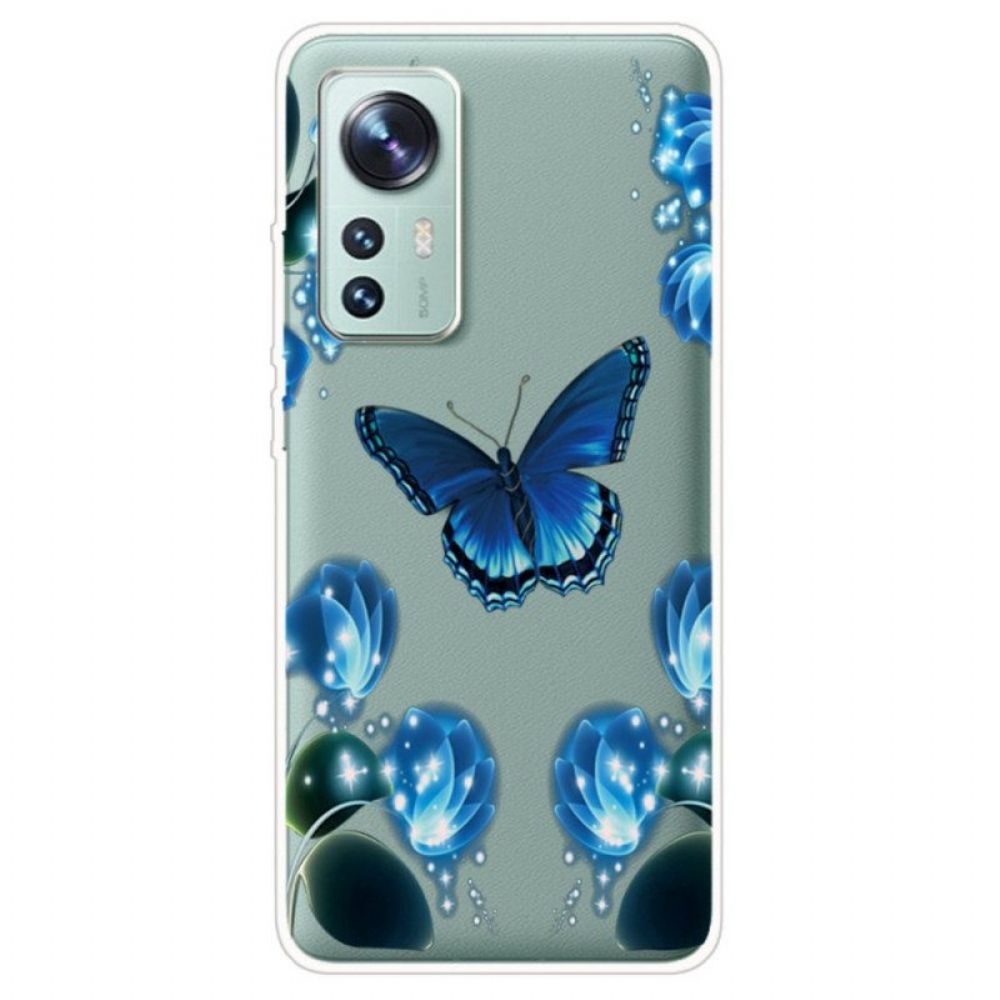 Hoesje voor Xiaomi 12 / 12X Betoverde Vlinder Siliconen