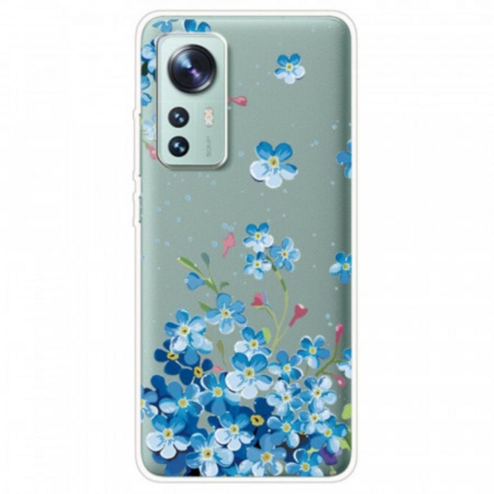 Hoesje voor Xiaomi 12 / 12X Boeket Van Blauwe Bloemen