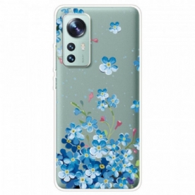 Hoesje voor Xiaomi 12 / 12X Boeket Van Blauwe Bloemen