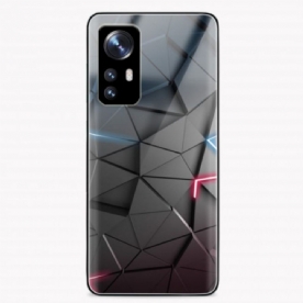 Hoesje voor Xiaomi 12 / 12X Geometrie Van Gehard Glas