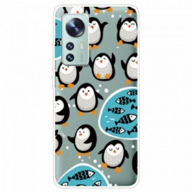 Hoesje voor Xiaomi 12 / 12X Pinguïns En Vissen