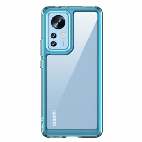 Hoesje voor Xiaomi 12 / 12X Transparant Met Gekleurde Contouren