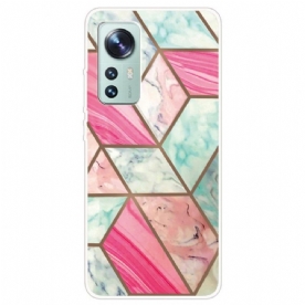 Hoesje voor Xiaomi 12 / 12X Variabel Geometrisch Marmer