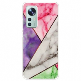 Hoesje voor Xiaomi 12 / 12X Weiger Geometrisch Marmer