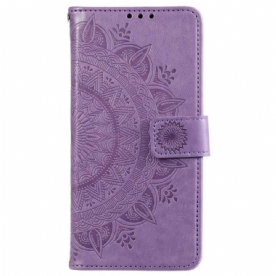 Leren Hoesje voor Xiaomi 12 / 12X Zon Mandala