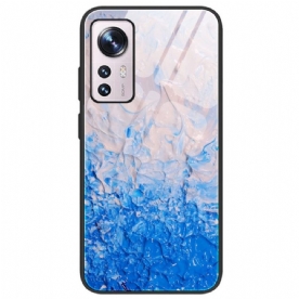 Telefoonhoesje voor Xiaomi 12 / 12X Marmeren Kleuren Gehard Glas