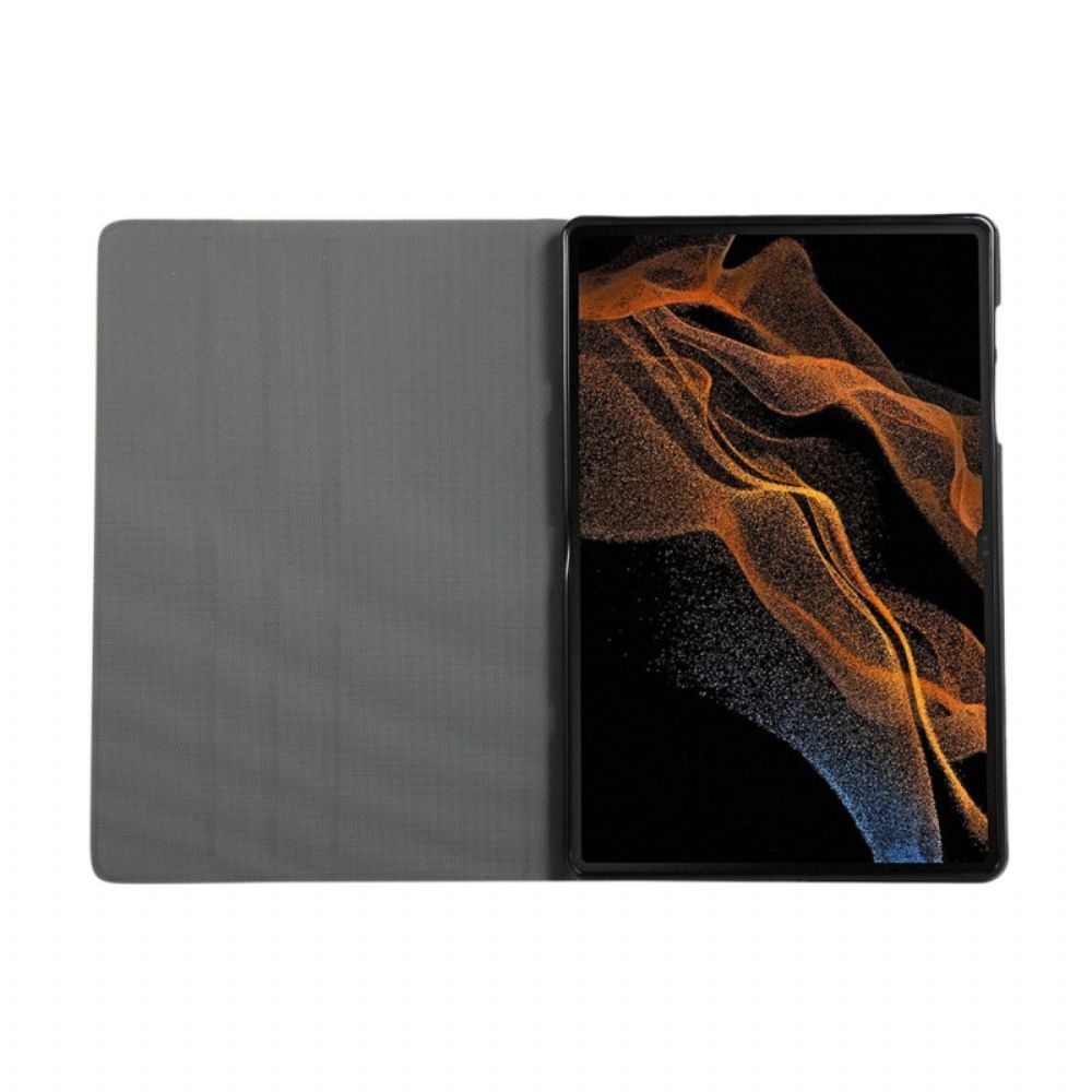 Cover Voor Samsung Galaxy Tab S9 Ultra Ledereffect