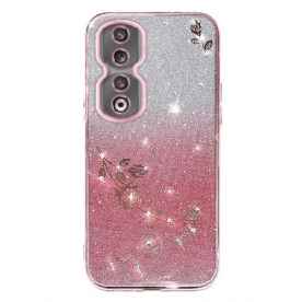 Telefoonhoesje voor Honor 90 Pro Kleurverloop Glitter