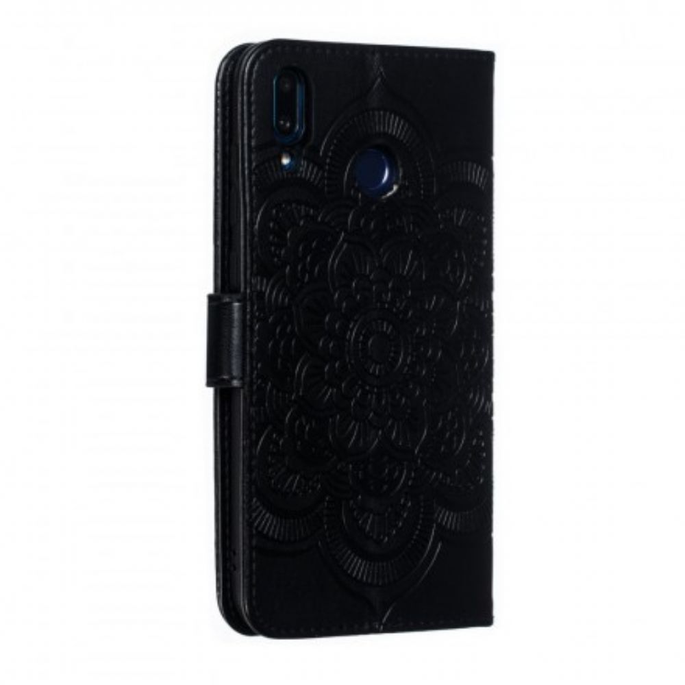 Flip Case voor Huawei Y7 2019 Volledige Mandala