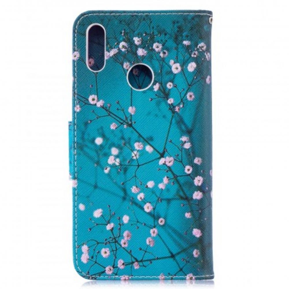 Folio-hoesje voor Huawei Y7 2019 Bloeiende Boom