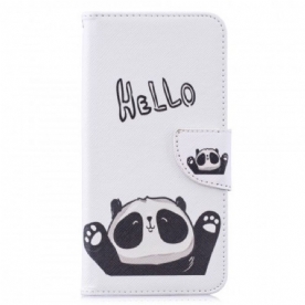 Folio-hoesje voor Huawei Y7 2019 Hallo Panda