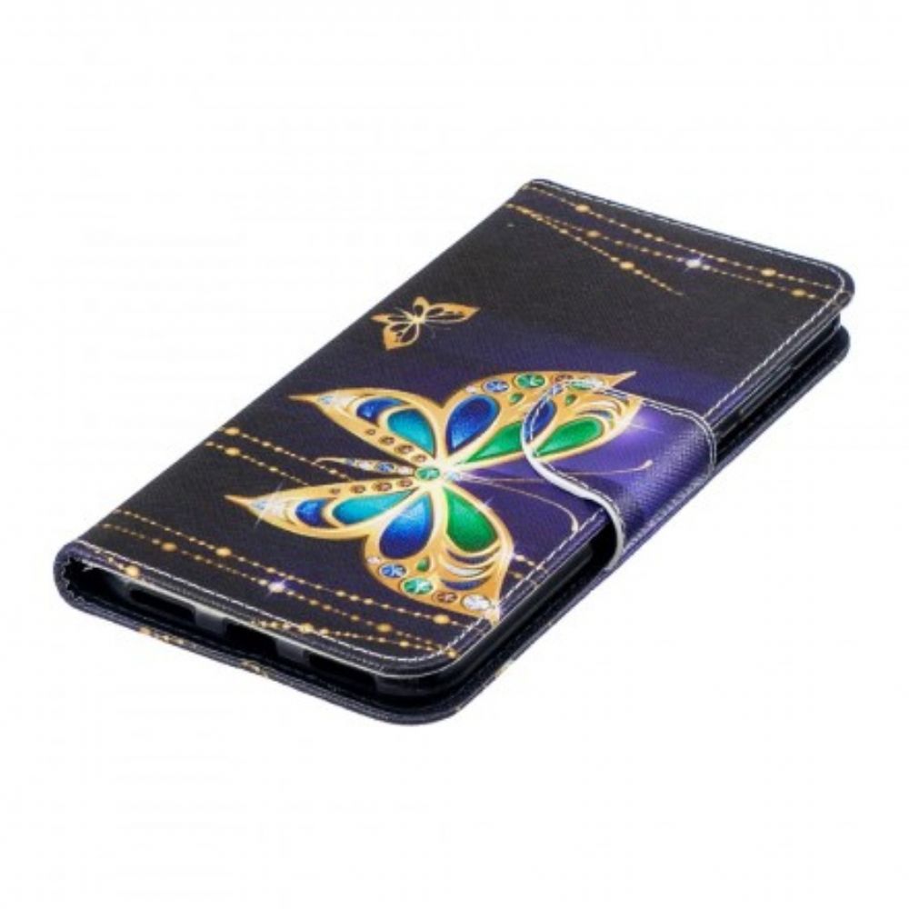 Folio-hoesje voor Huawei Y7 2019 Magische Vlinder