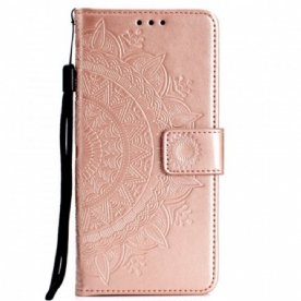 Folio-hoesje voor Huawei Y7 2019 Zonnemandala